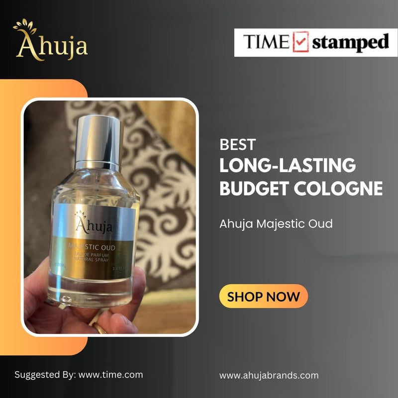 Best long-lasting budget cologne: Ahuja Majestic Oud. Suggested By www.time.com