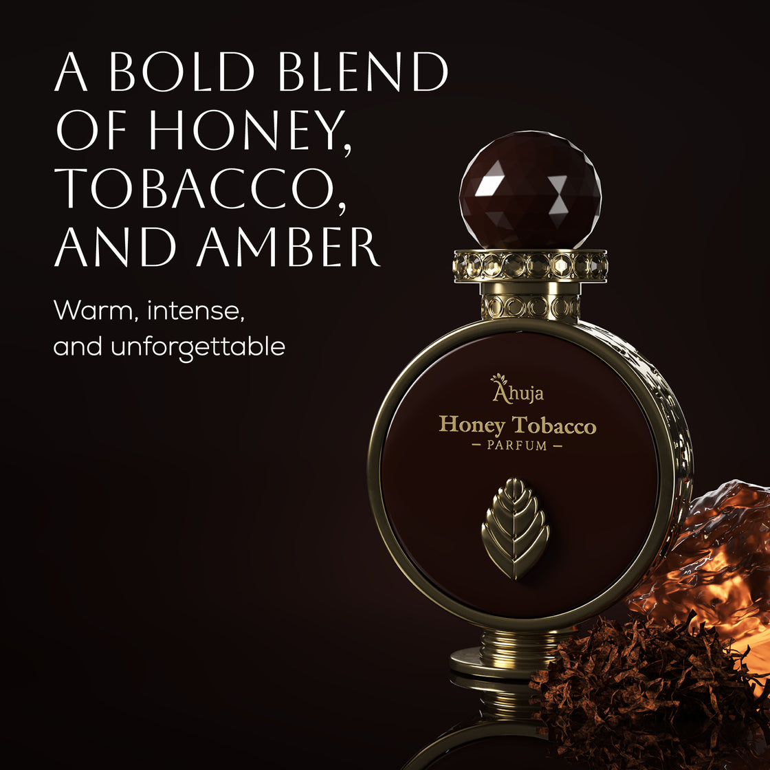 Honey Tobacco by Ahuja 3.4oz Parfum Spray for UNISEX